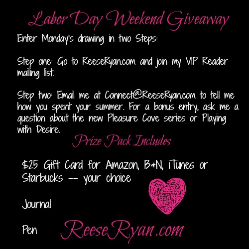 Reese Ryan Labor Day Weekend Giveaway