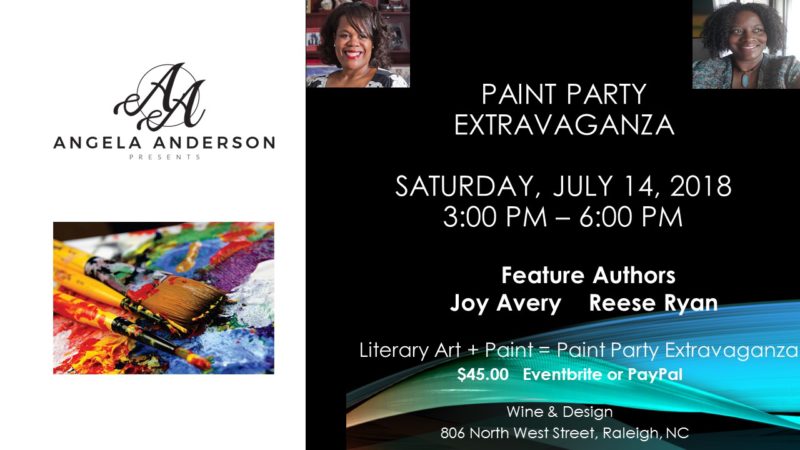 Paint Party with Reese Ryan and Joy Avery. Event presented by Angela Anderson.